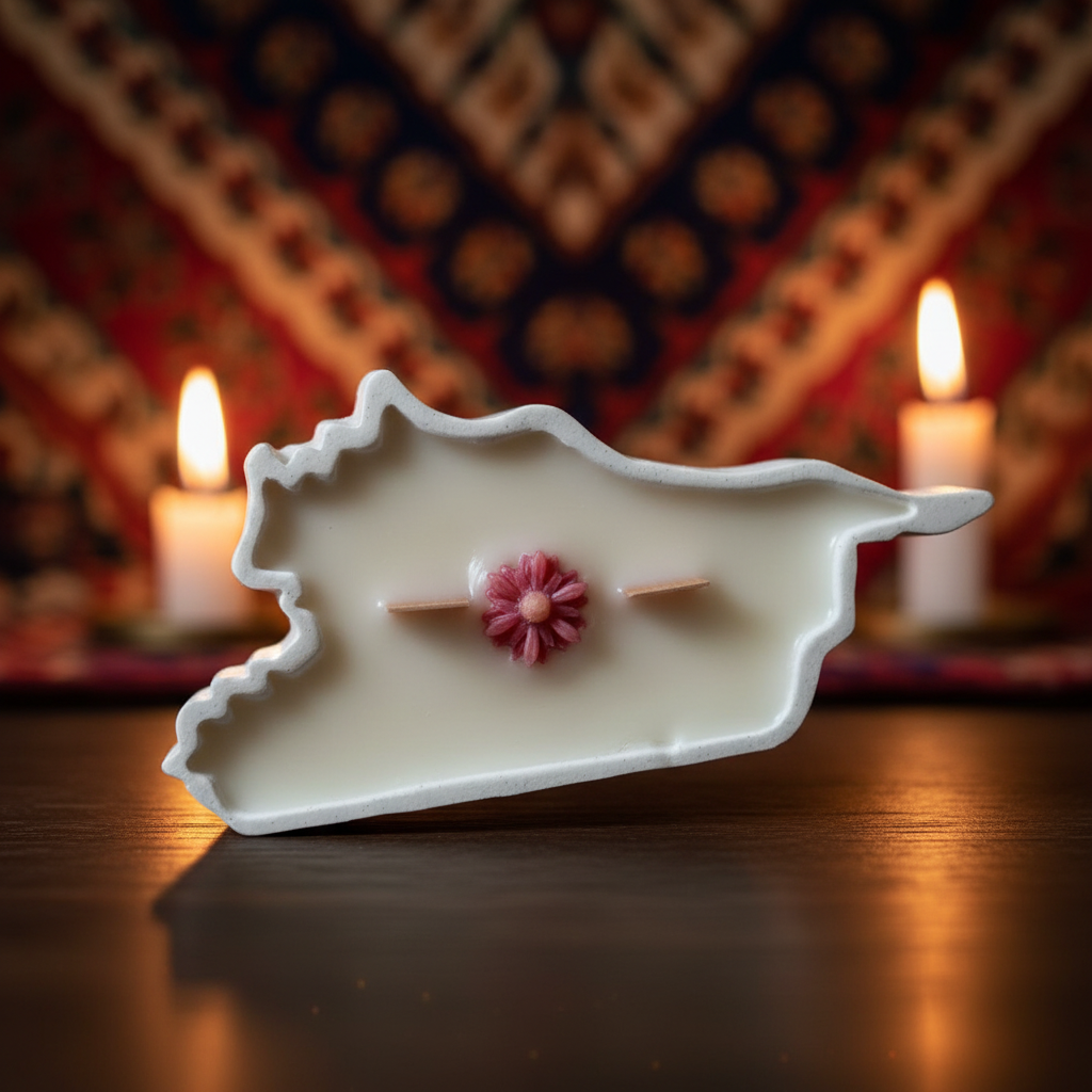 صورة مقربة للتفاصيل في أجواء دافئة مع نسيج سوري