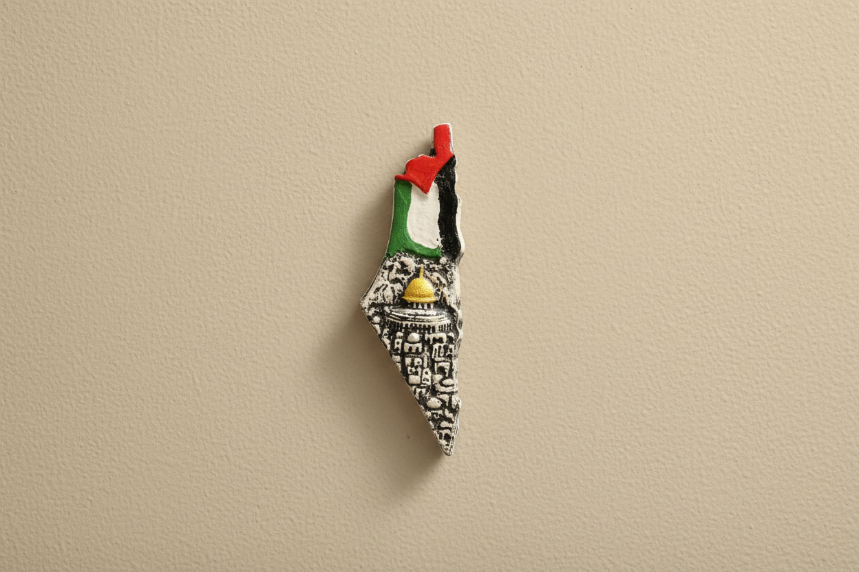 خريطة فلسطين على الحائط - زاوية فنية