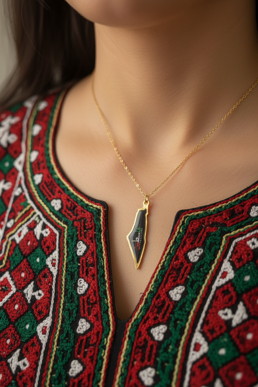 لقطة مقربة للقلادة