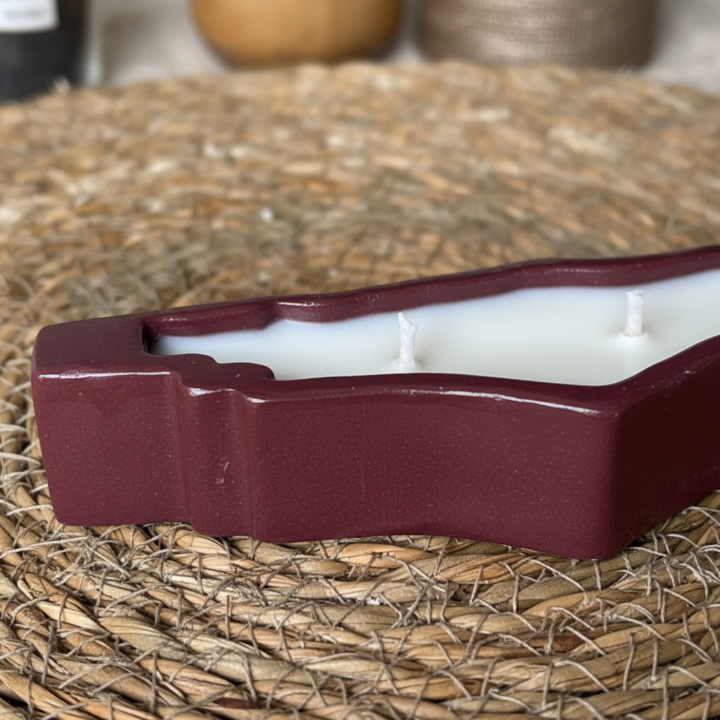 Palestine Ceramic Candle - Close-up Details