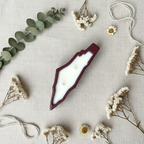 Palestine Ceramic Candle - Overhead Flat Lay