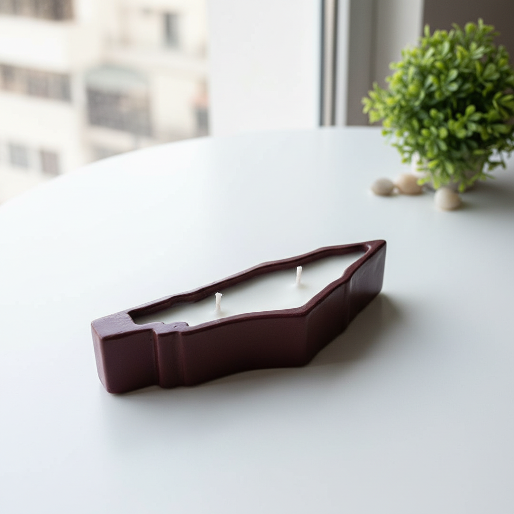 Palestine Ceramic Candle - 45 Degree Angle