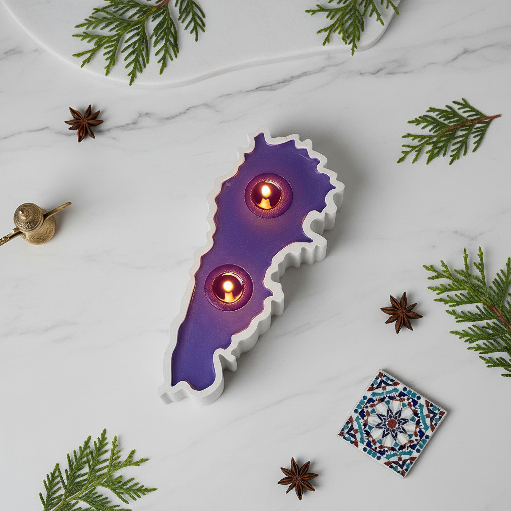 Lebanon Candle - Top View