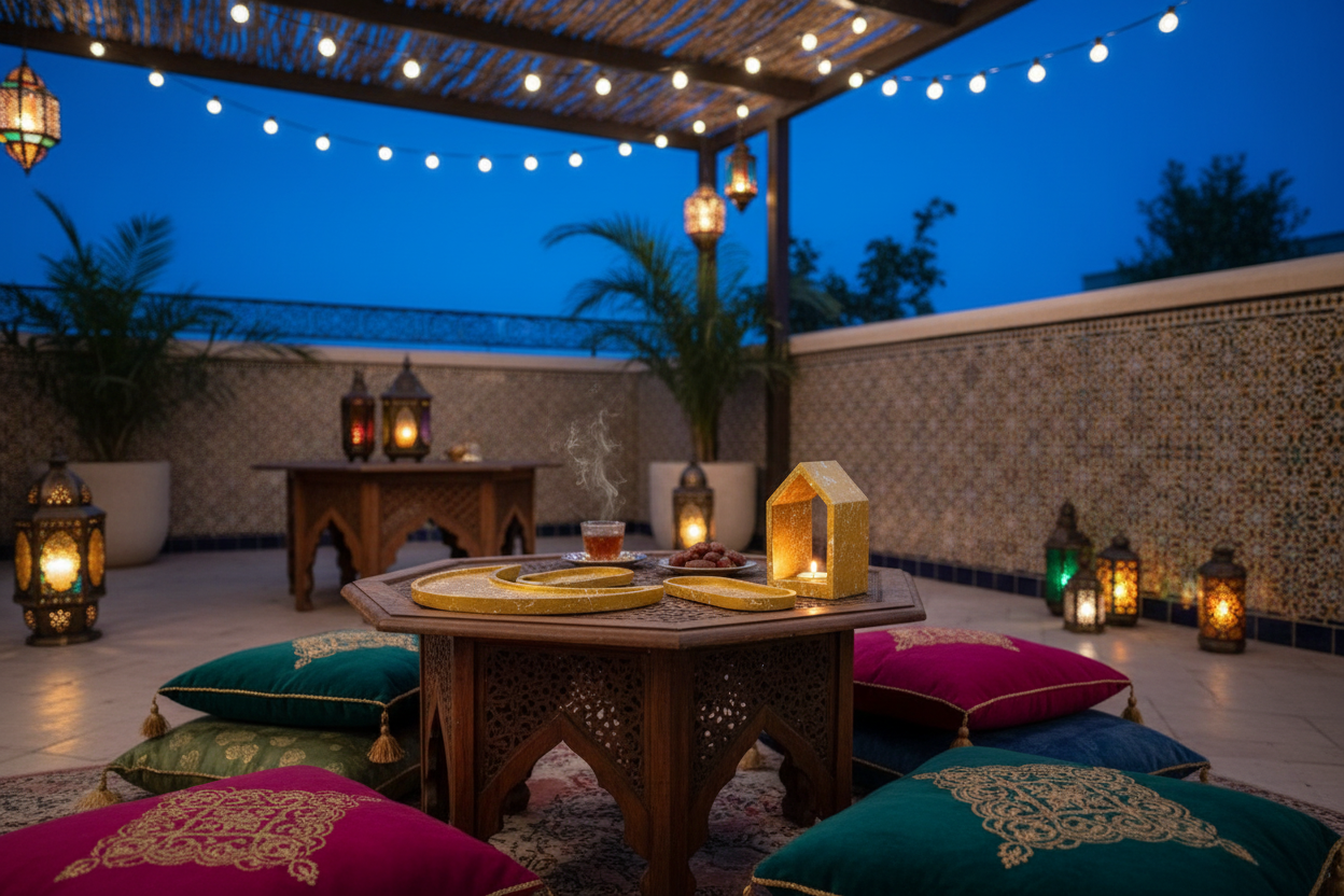 Moroccan outdoor twilight