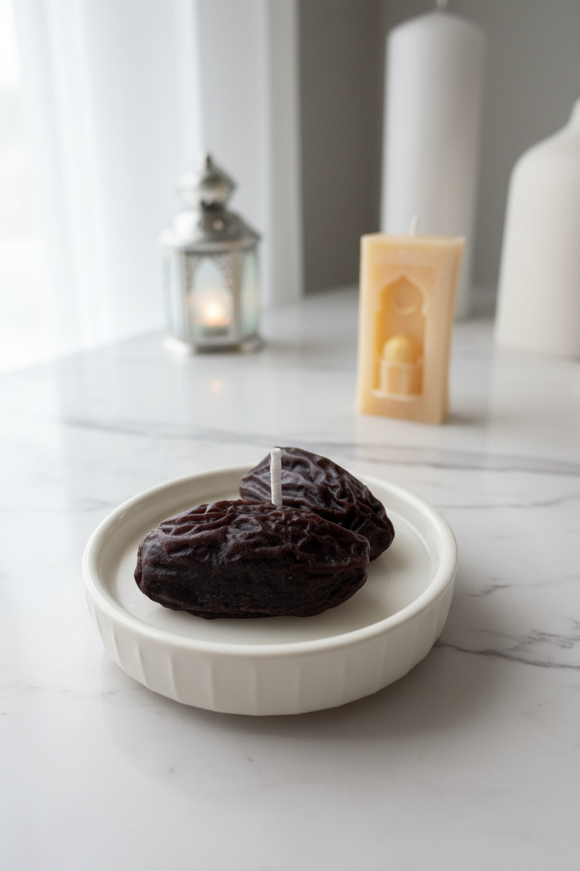 Product on white marble