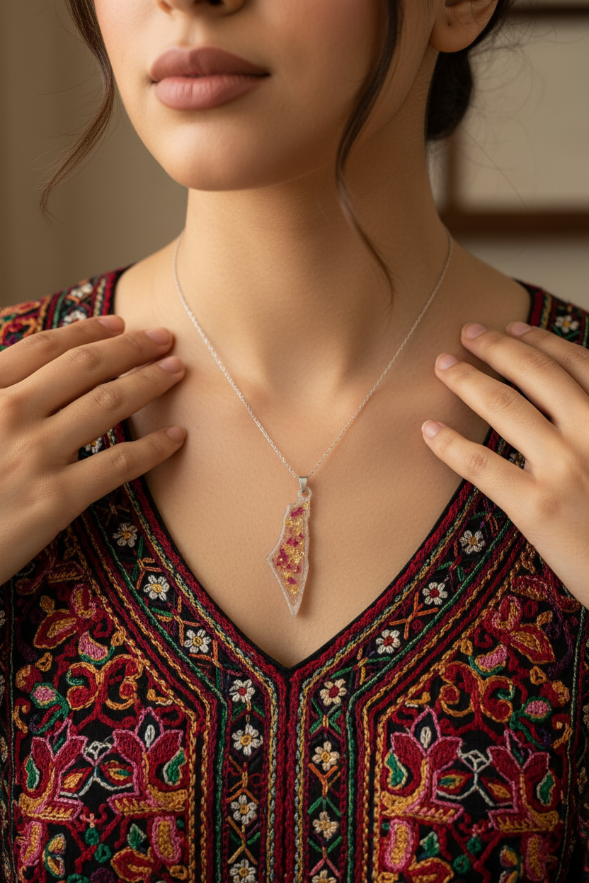 Silver Chain Necklace on Skin