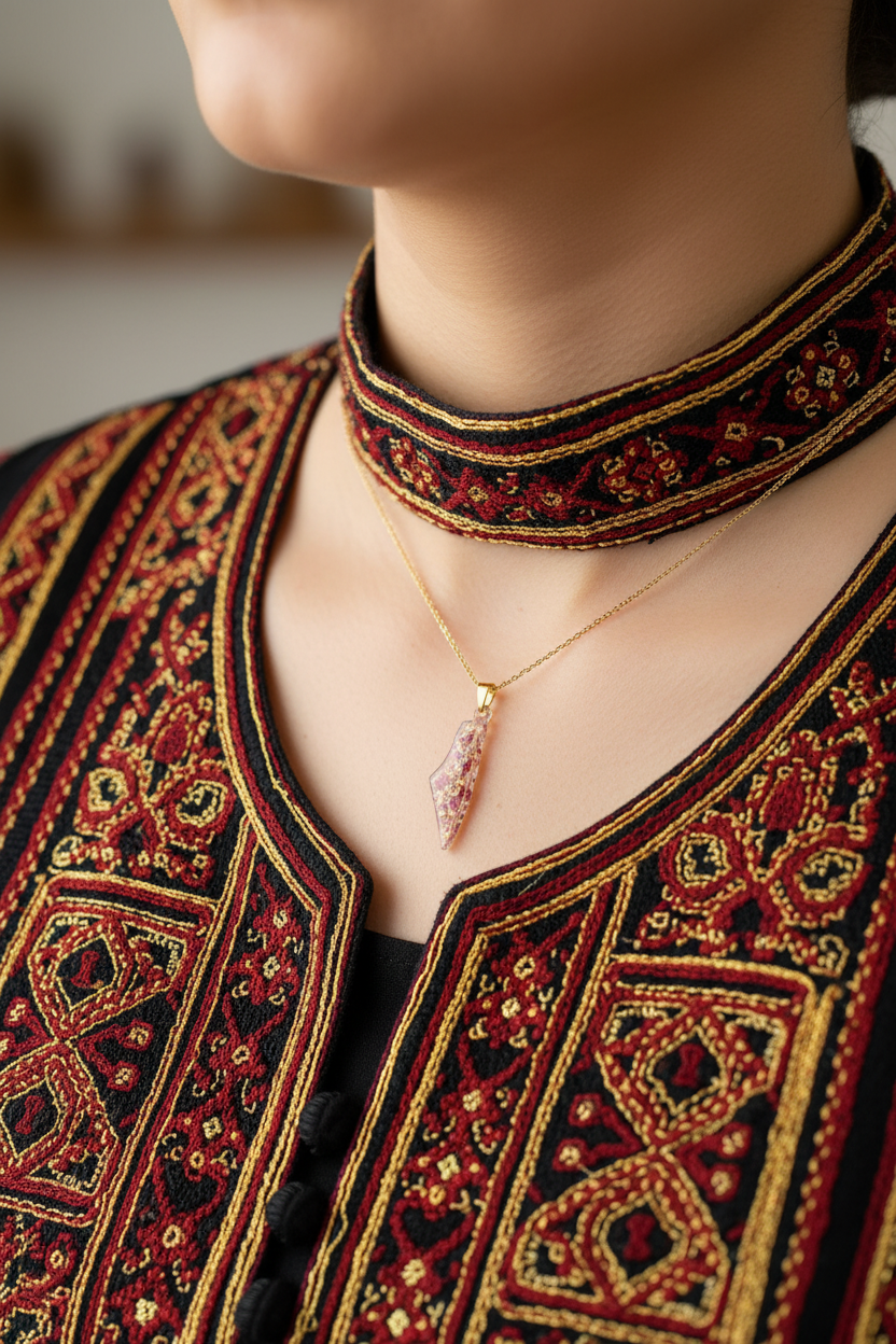 Small Gold Chain Necklace Close-up