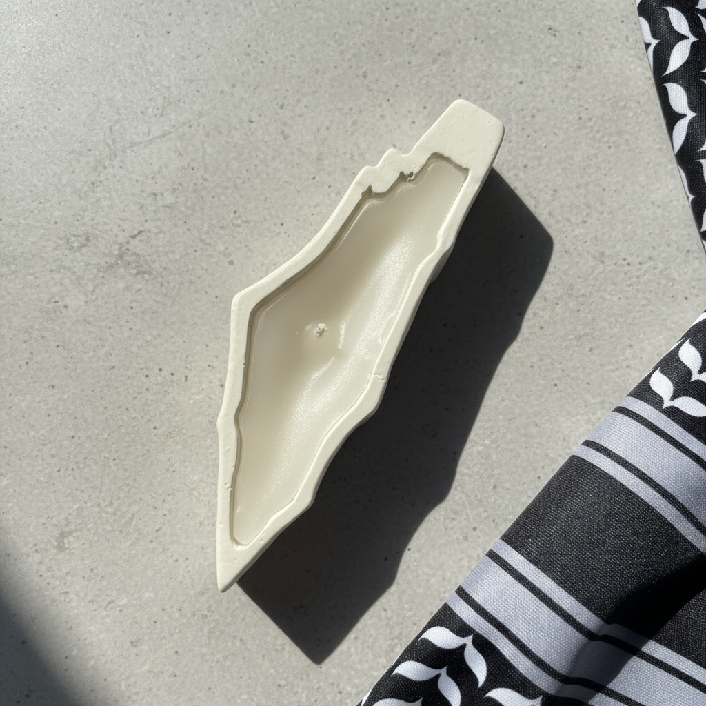 White Candle - Close-up Detail