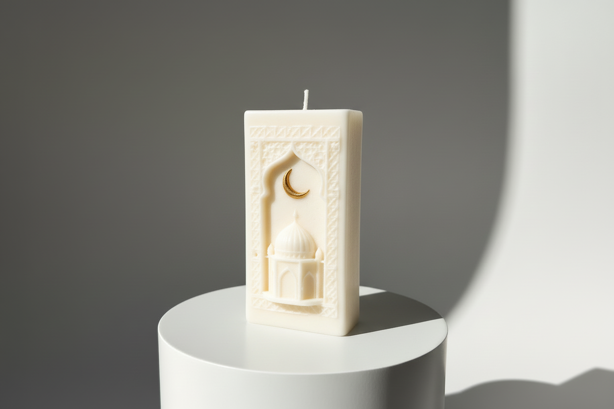 White Islamic Candle